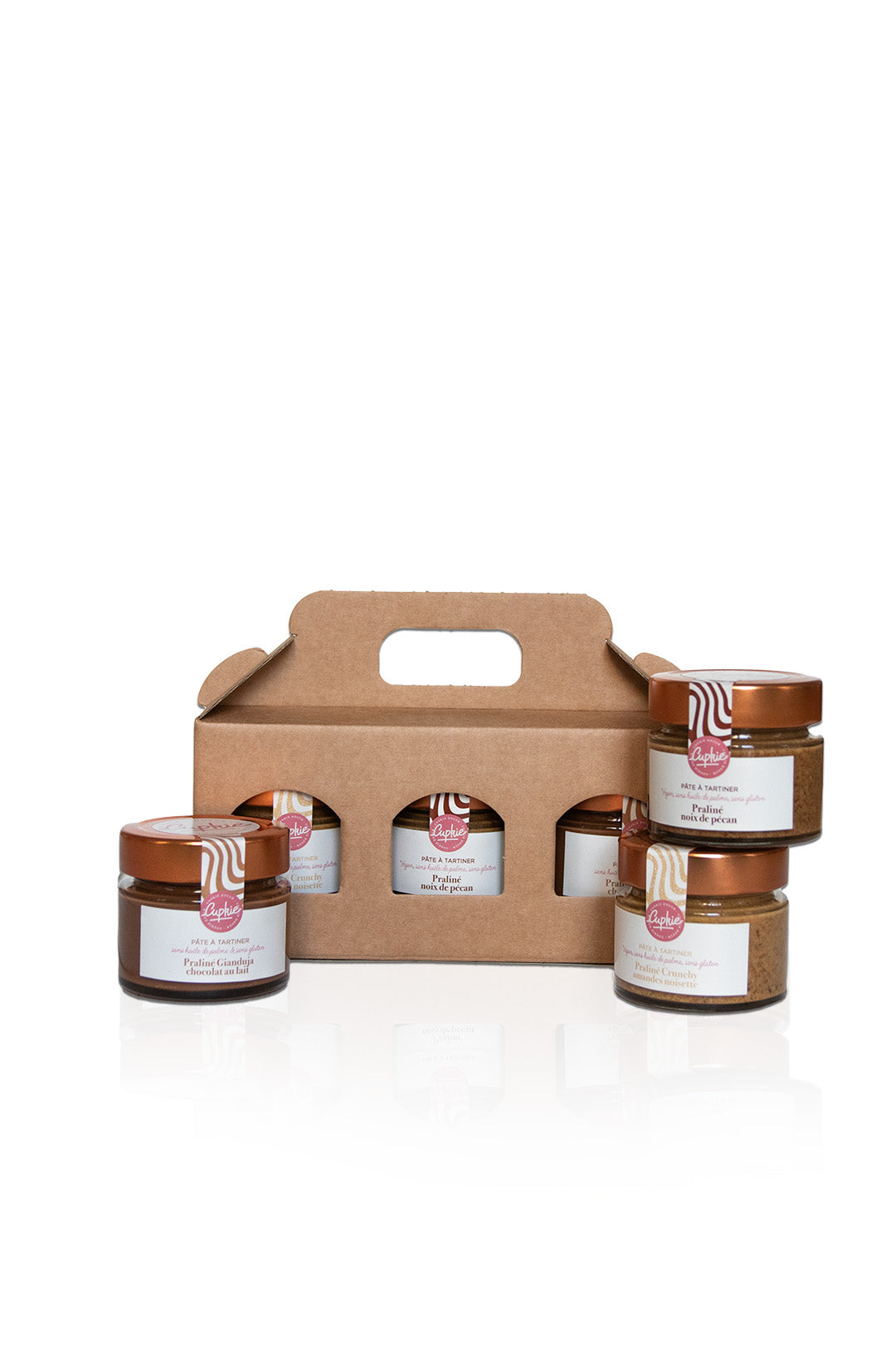 Coffret dégustation 3 petits pralinés à tartiner - 3 x 125g - Cupkie Paris