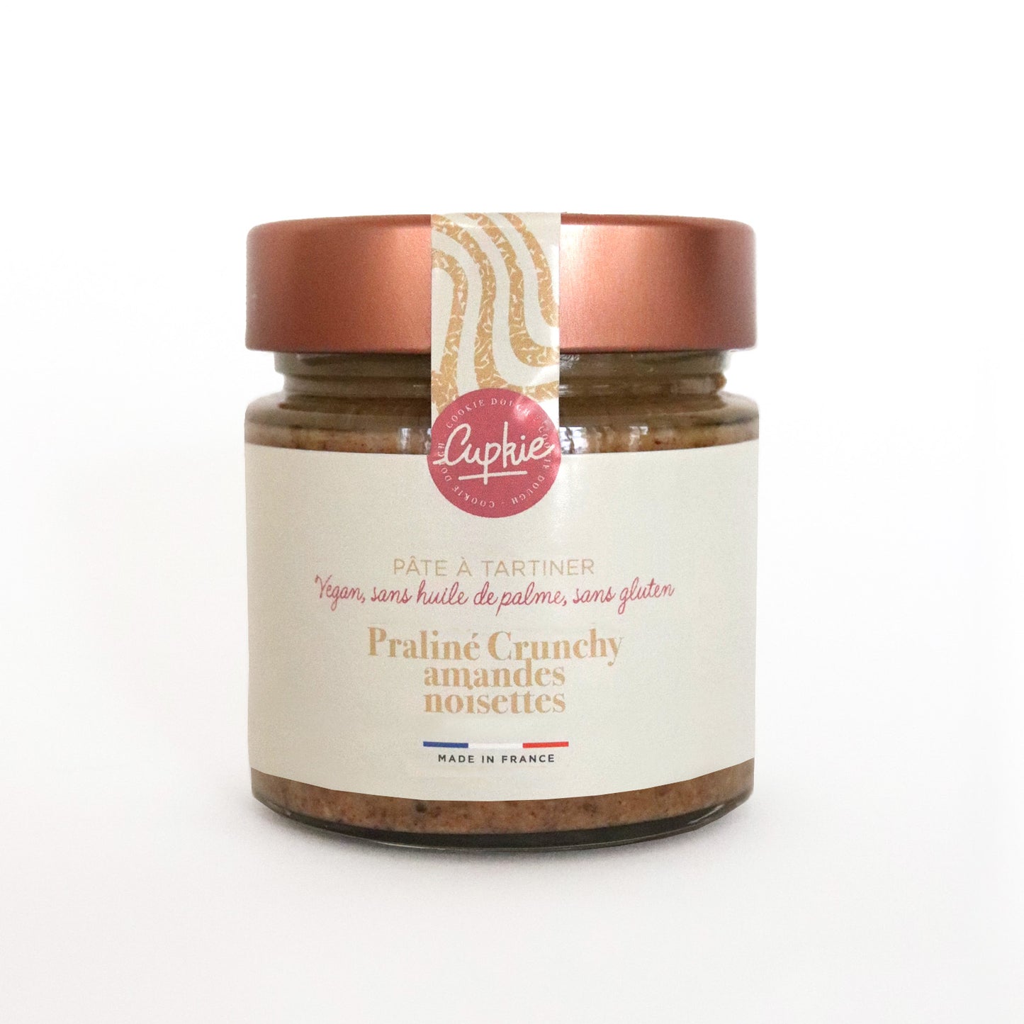 Praliné Crunchy Amandes Noisettes maison à tartiner - 250g - Cupkie Paris