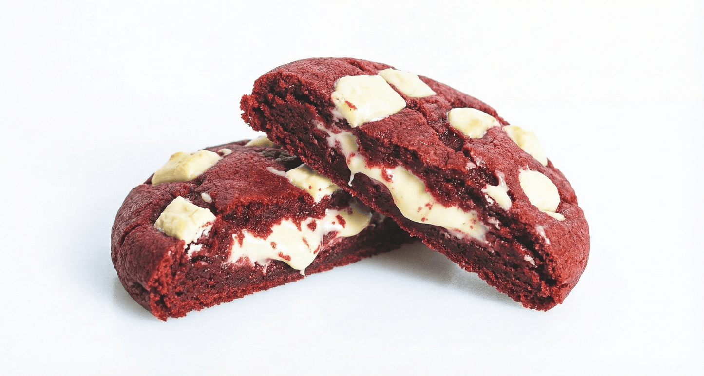 Cookie Red Velvet coeur Praliné Blanc façon Bueno White - lot de 2 x 120g (EDITION LIMITÉE)