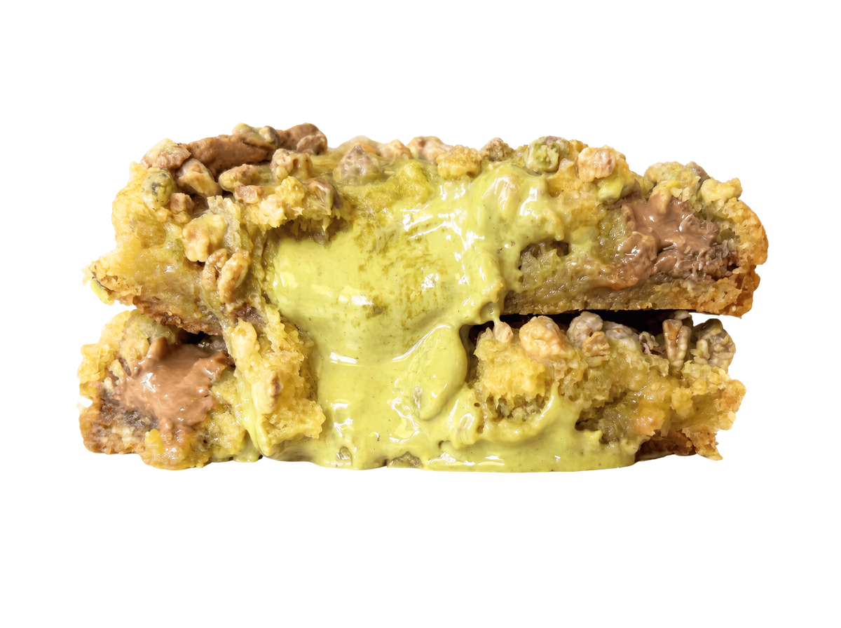 Cookie Pistache chocolat au lait coeur coulant pistache - lot de 2 x 120g (EDITION LIMITÉE)